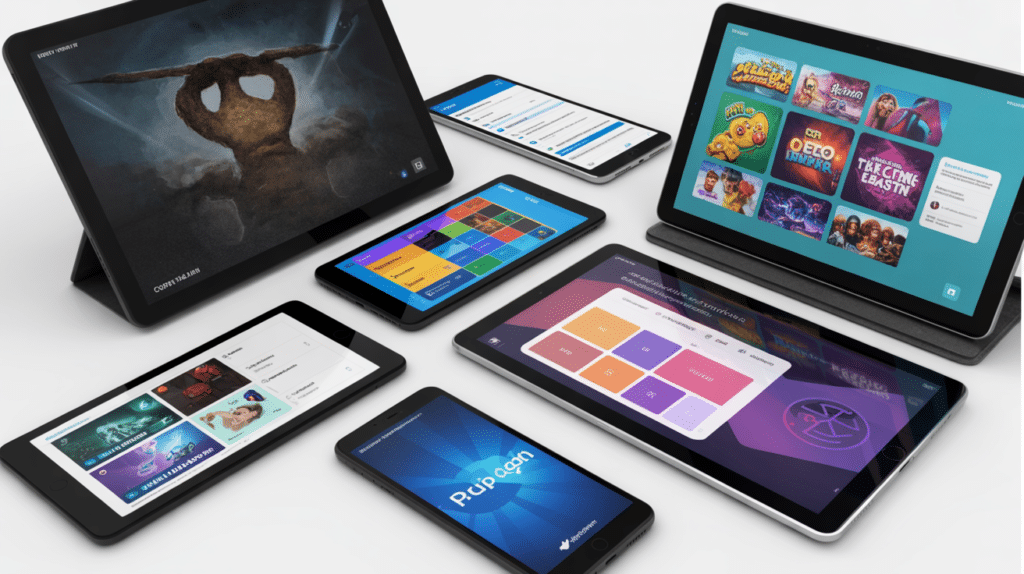 VulkanSpiele Casino: Bonussen, Spellen en Betrouwbaarheid 2 Gaming apps og spil interface der viser varieret spelaanbod